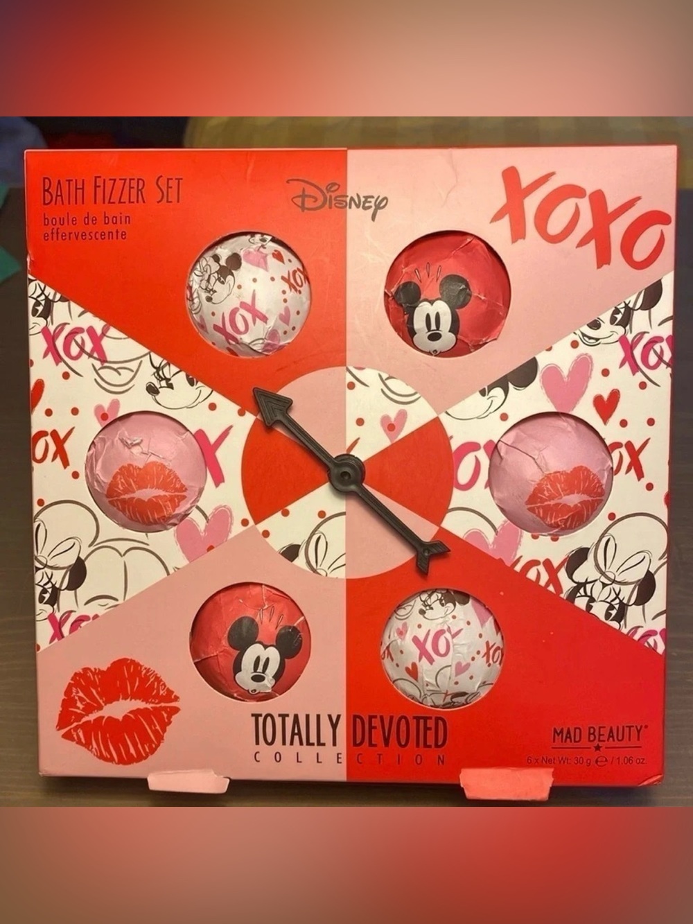 Mad Beauty Disney Mickey Minnie Mouse Bath Fizzer Set 6 Pack Raspberry Honeydew